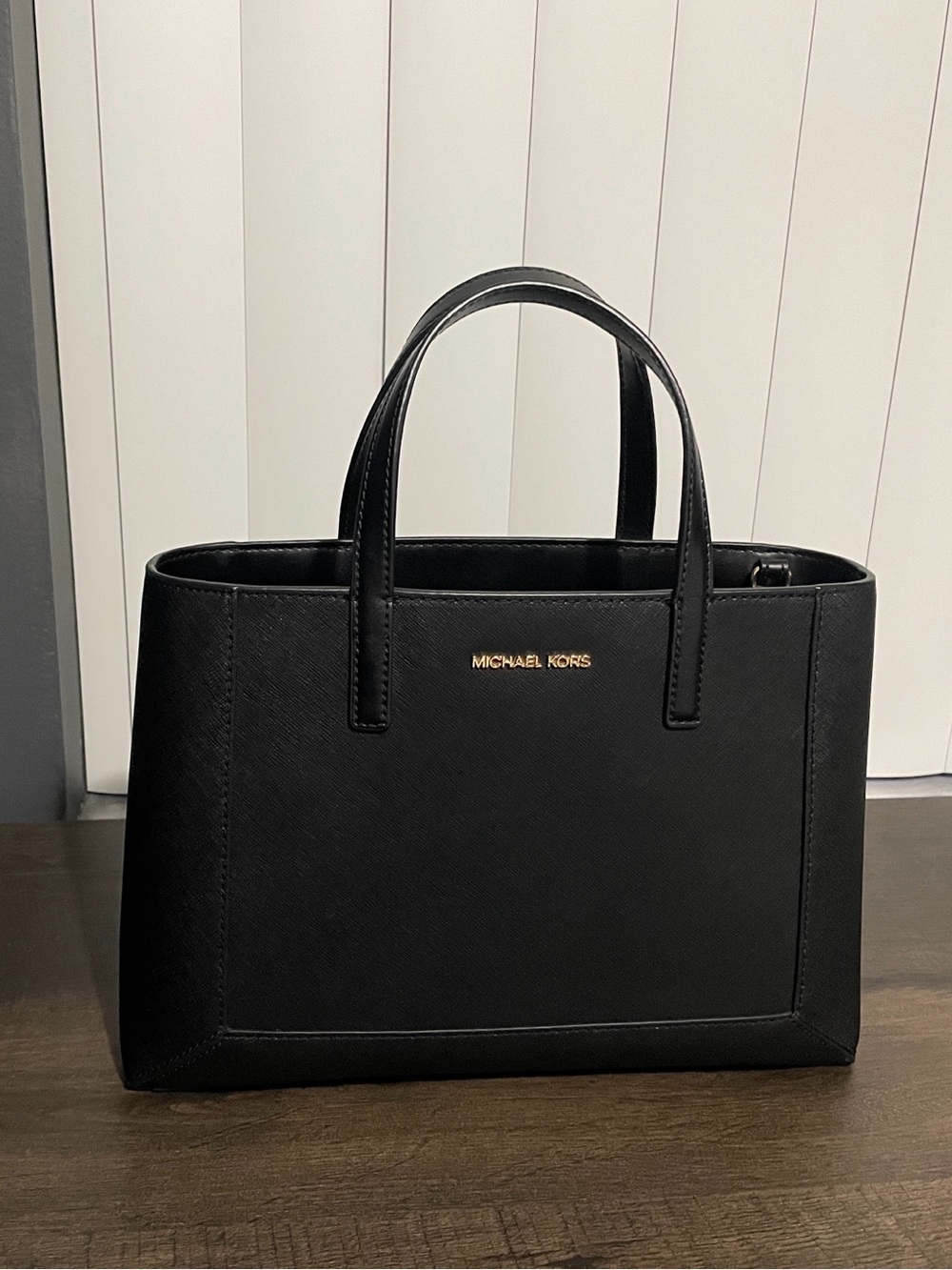 MICHAEL KORS Sallie Medium Saffiano Leather Satchel